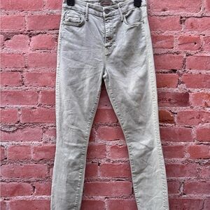 MOTHER Light Gray Denim Jeans